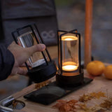 Modern LED Table Lamp  Glass Cylinder Metal Frame Design - Product detail 5