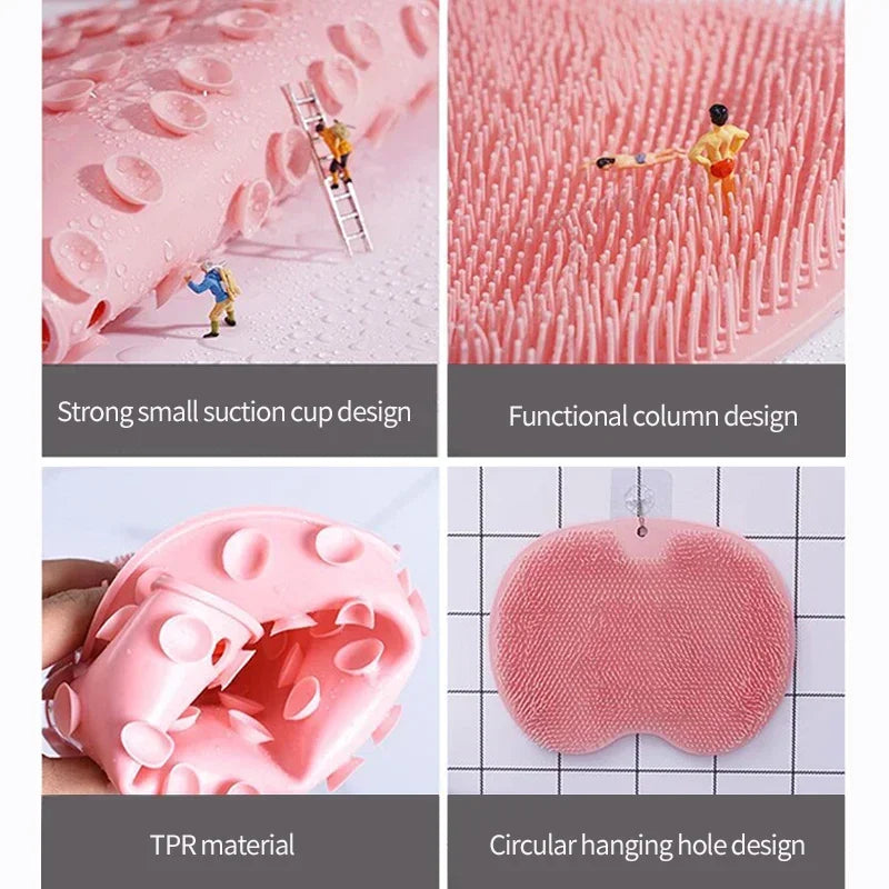 Silicone Bath Scrubber  Dual-Purpose Massage  Exfoliation Mat - Product detail 11