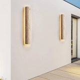 Outdoor Wall Lamp  Natural Travertine Stone LED Light - Product detail 4