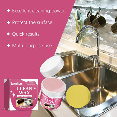 Multi-Purpose Cleaning Paste  Stainless Steel  Metal Surface Restorer - Product showcase