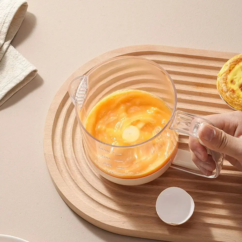 Kitchen Mixing Cup  Manual Stirring Beater With Spring Handle - Product detail 8