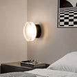 Modern LED Wall Light  Round Glass Diffuser With Gold Base - Product example
