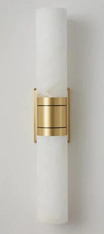 Modern Marble Wall Light  Copper Accent Strip Design - Product detail 9