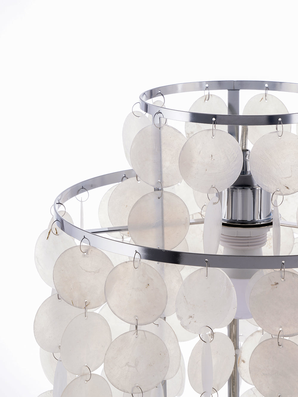 Seashell Table Lamp  Mother of Pearl Cascading Design - Product detail 18