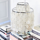Seashell Table Lamp  Mother of Pearl Cascading Design - Product detail 29