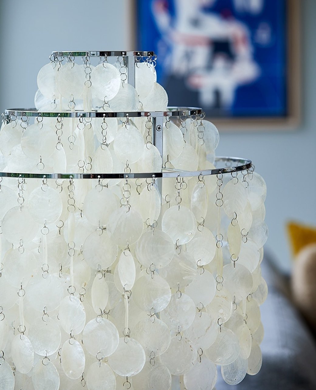 Seashell Table Lamp  Mother of Pearl Cascading Design - Product detail 33