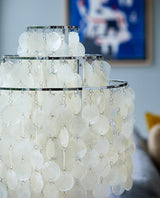 Seashell Table Lamp  Mother of Pearl Cascading Design - Product detail 33