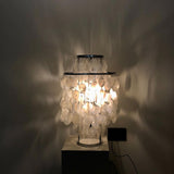 Seashell Table Lamp  Mother of Pearl Cascading Design - Product detail 6