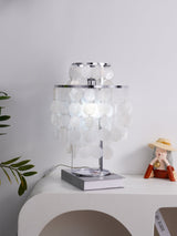 Seashell Table Lamp  Mother of Pearl Cascading Design - Product detail 14