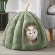 Plush Cat Bed  Pumpkin Shape Design For Winter Comfort - Product detail 6