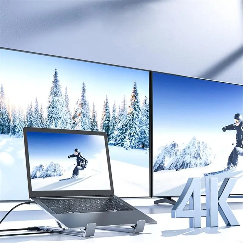 USB-C Laptop Hub Stand  8-in-1 Aluminum Docking Station - Product detail 7