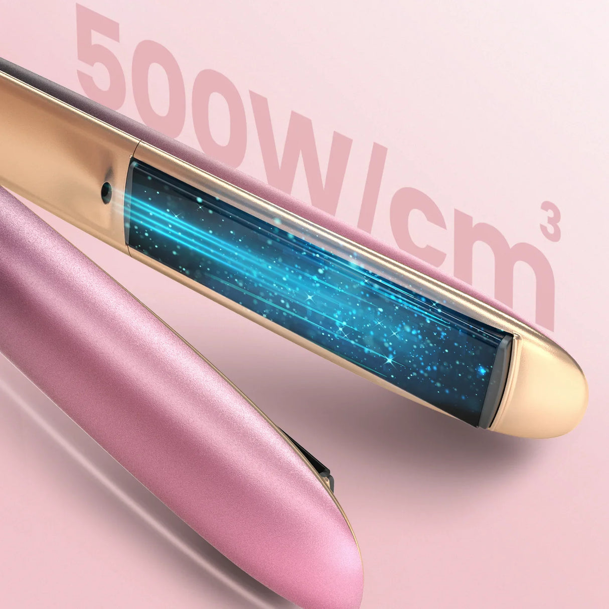 Professional Hair Straightener  Titanium Plates With Rose Gold Finish - Product detail 4