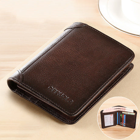 RFID Blocking Wallet  Slim Leather Card Holder for Men - Product example