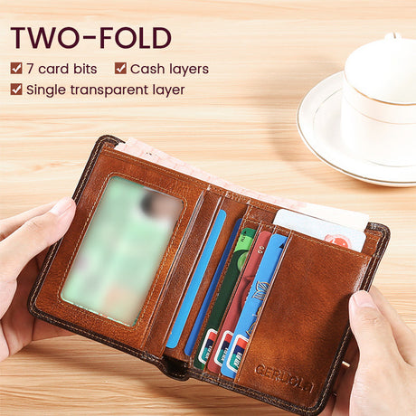 RFID Blocking Wallet  Slim Leather Card Holder for Men - Product detail 9