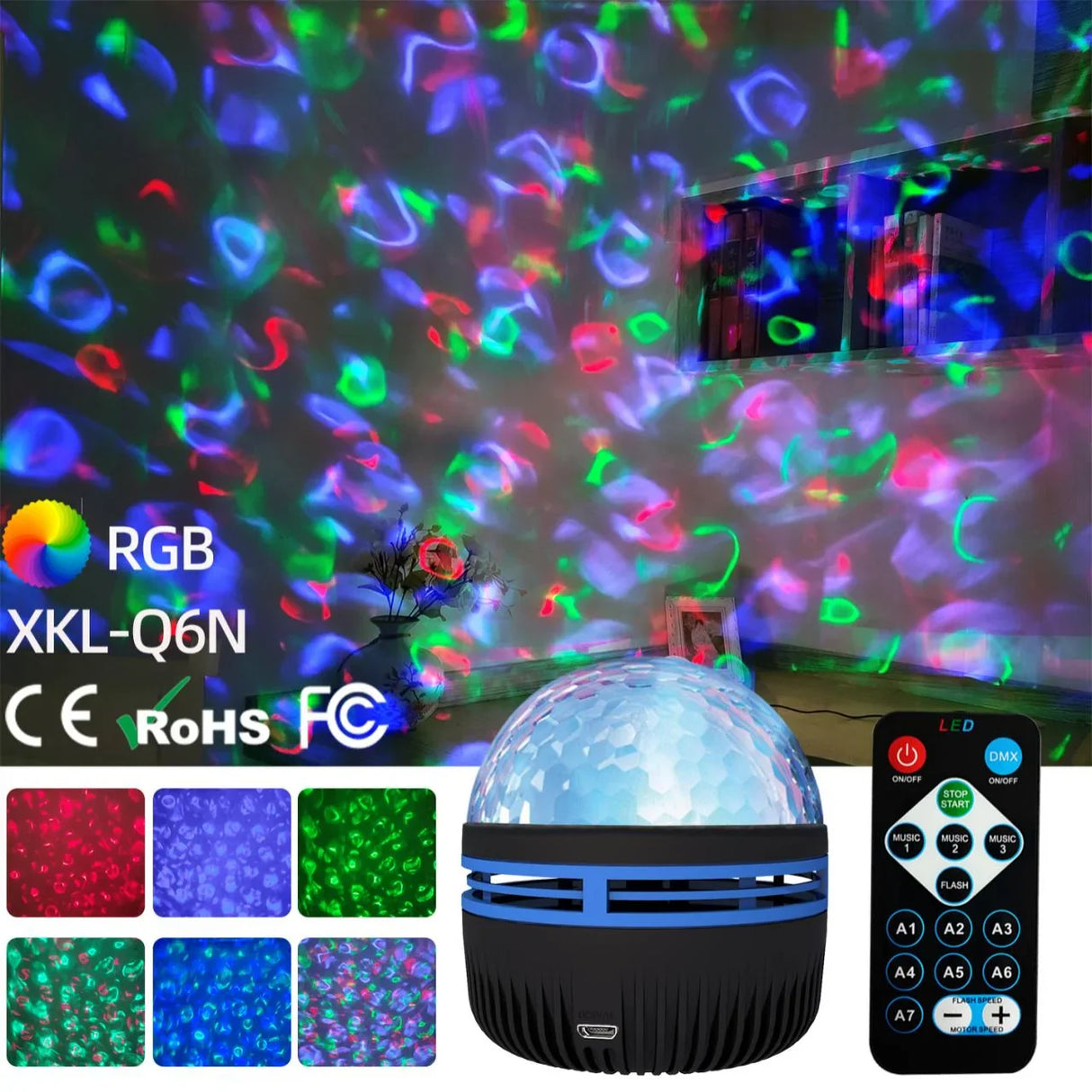 Aurora Night Light Projector  Remote Control LED Galaxy Effects - Product detail 5