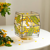 Botanical Table Lamp  Stained Glass Seed Pattern - Product detail 6