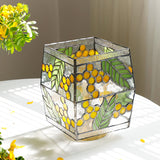 Botanical Table Lamp  Stained Glass Seed Pattern - Product example