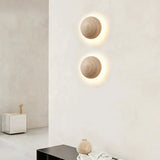 Travertine Wall Light  Natural Stone Half-Round Design - Product example