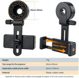 Universal Phone Scope Mount  Adjustable Telescope  Binocular Adapter - Detailed view