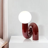 Modern Wall Light  Sculptural White Globe Design - Product detail 4
