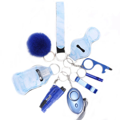 Personal Safety Keychain Set  Multi-Tool Protection Kit With Alarm - Product detail 10