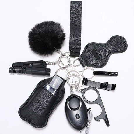 Personal Safety Keychain Set  Multi-Tool Protection Kit With Alarm - Product detail 11