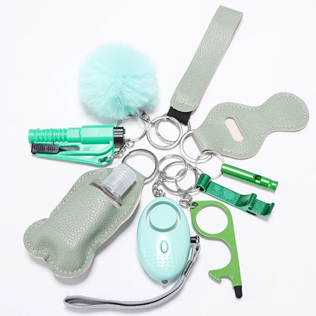 Personal Safety Keychain Set  Multi-Tool Protection Kit With Alarm - Product detail 5
