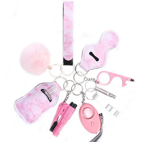 Personal Safety Keychain Set  Multi-Tool Protection Kit With Alarm - Product detail 7
