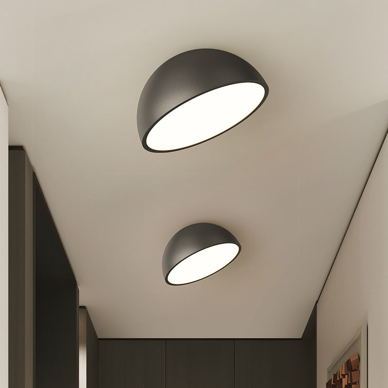 Modern Semicircular Ceiling Light  Sleek Metal Hemisphere Design - Product showcase