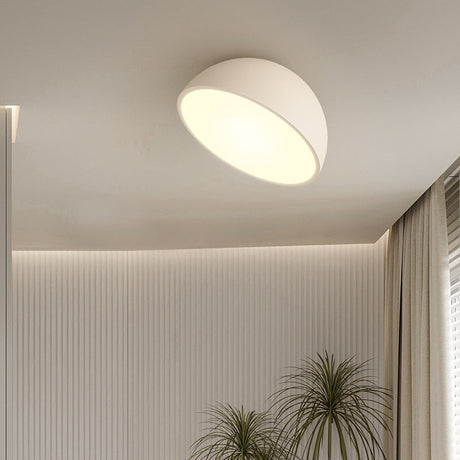 Modern Semicircular Ceiling Light  Sleek Metal Hemisphere Design - Detailed view