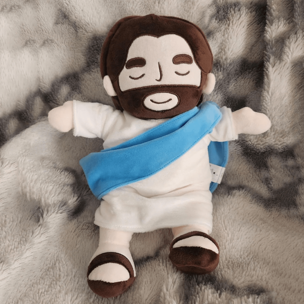 Jesus Plush Toy  Breathing Sleep Companion with LED Light - Detailed view