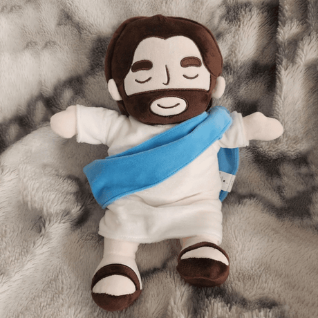 Jesus Plush Toy  Breathing Sleep Companion with LED Light - Detailed view