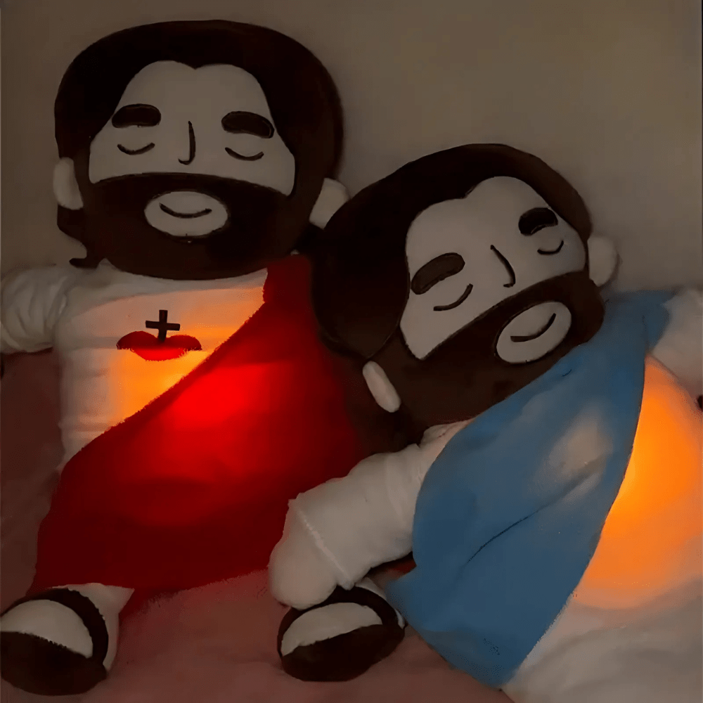 Jesus Plush Toy  Breathing Sleep Companion with LED Light - Product example
