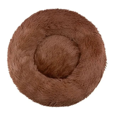 Plush Dog Bed  Round Raised Edge Calming Design - Product detail 7