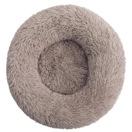 Plush Dog Bed  Round Raised Edge Calming Design - Product detail 10