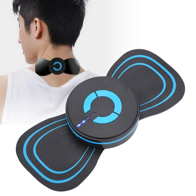 Electric Neck Shoulder Massager  USB Rechargeable with Blue LED - Product showcase