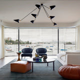 Modern Spider Ceiling Lamp  5-Arm Adjustable Metal Design - Product detail 4