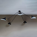 Modern Spider Ceiling Lamp  5-Arm Adjustable Metal Design - Product detail 7