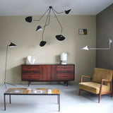 Modern Spider Ceiling Lamp  5-Arm Adjustable Metal Design - Product detail 5