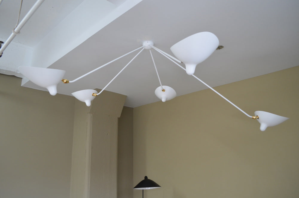 Modern Spider Ceiling Lamp  5-Arm Adjustable Metal Design - Product detail 9