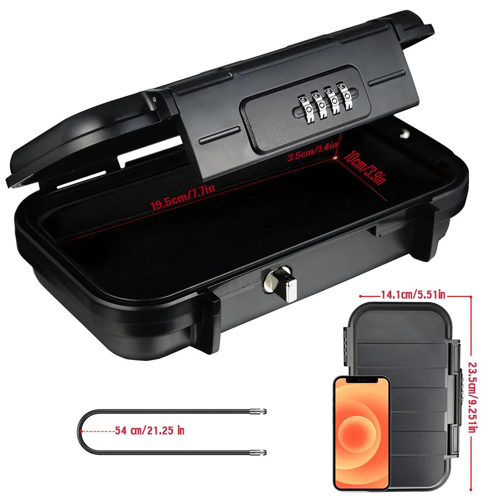Portable Security Safe Box  Waterproof Travel Valuables Storage - Product detail 7