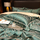 Tropical Luxury Bedding Set  Egyptian Cotton Leaf Pattern - Product detail 7