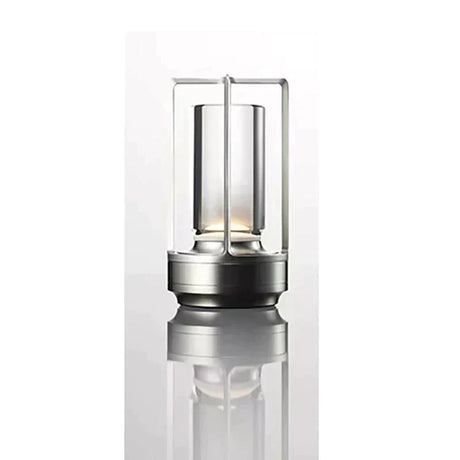 Modern LED Table Lamp  Glass Cylinder Metal Frame Design - Product detail 7