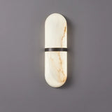 Marble Wall Lamp  Oval Capsule Design With Gold Accent - Product detail 4