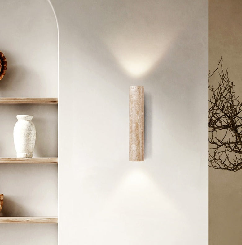 Modern Wall Sconce  Natural Marble Cylinder Design - Product detail 11