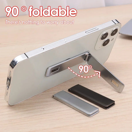 Slim Magnetic Phone Stand  90 Foldable Kickstand Design - Product showcase