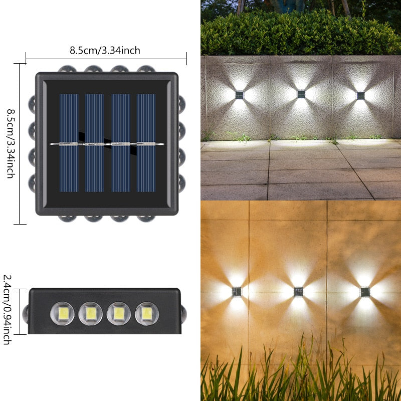 Solar Wall Light  Smart Outdoor LED Sensor - Product example