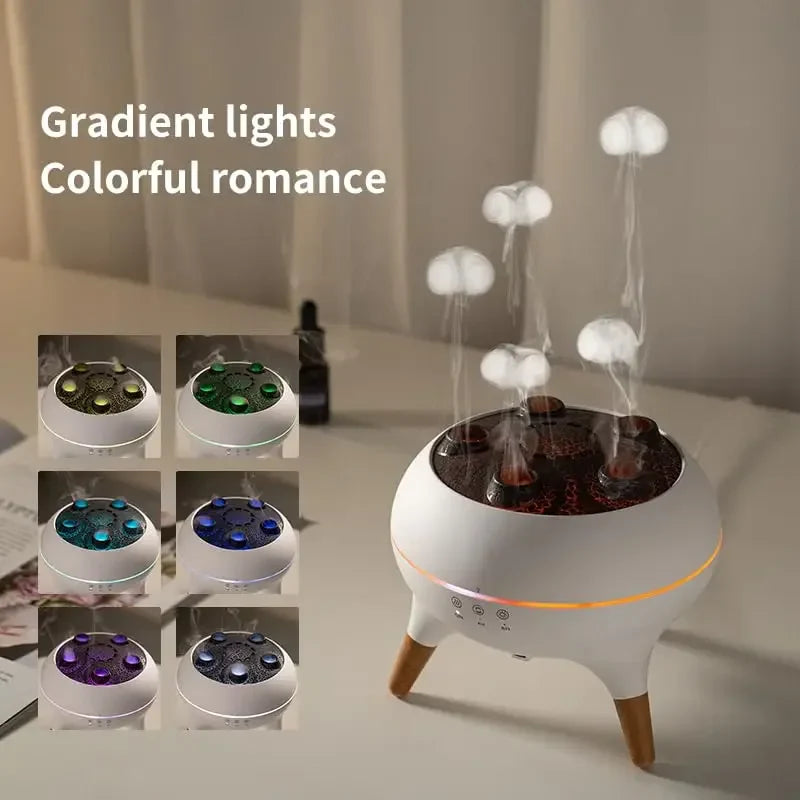 Smart Essential Oil Diffuser  Jellyfish Design With Remote Control - Product detail 6