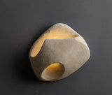 Minimalist Wall Sconce  Sculptural Cement Design - Product detail 10