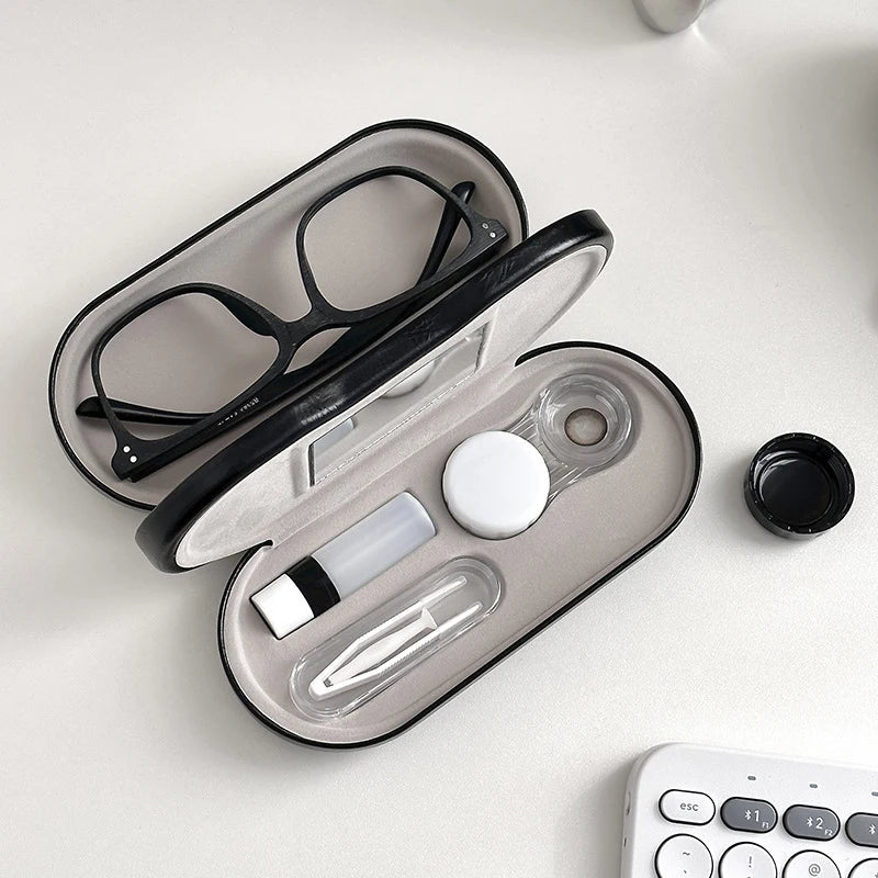 Double Layer Glasses Case  Contact Lens Storage System - Product detail 6